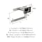 Amerock Esquire Polished Nickel/Stainless Steel Contemporary Single Post Toilet Paper Holder BH26617PNSS - alternate 4