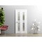 Vdomdoors Sliding Closet Bi-fold Doors, Mela 7222 White Silk, Sturdy Tracks Moldings Trims Hardware Set, Wood MELA7222BF-WS-56 x 84 (2* 28x84) - alternate 4