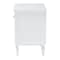 Baxton Studio Roni Modern White Wood 1-Drawer Nightstand with Scalloped Edges 256-14083-ZORO - alternate 3