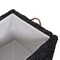 Happimess Jacob 31.5in Hand-Woven Wicker Storage Trunk, Distressed Black HPM9003D - alternate 7
