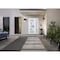 Vdomdoors Front Exterior Prehung FiberGlass Door Frosted Glass / Manux 8002 White Silk / Sidelight Exterior W MANUX8002EXD-WS-W30+14 x H80-RH - alternate 3