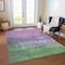 Homeroots 5' X 8' Lavender And Lilac Abstract Washable Indoor Outdoor Area Rug 610938 - alternate 6