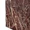 Homeroots 20" Red Marble Square Block End Table 569938 - alternate 4