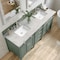 James Martin Vanities Brittany 72'' D Vanity, Smokey Celadon w/ Jasmine Pearl Top w/FreePower Wireless Charger 650-V72-SC-FEJP - alternate 4