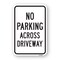 Signmission No Parking Across Driveway, Heavy-Gauge Aluminum, 18" x 24", A-1824-25064 A-1824-25064 - alternate 1