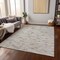 Homeroots 3' X 5' Linen And Gray Geometric Washable Indoor Outdoor Area Rug 616556 - alternate 4
