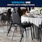 Flash Furniture Black Vinyl Banquet Chair, PK4 4-FD-BHF-1-GG - alternate 9