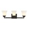 Jonathan Y Staunton 24" 3-Light Farmhouse Cottage Metal LED Vanity Light w/Frosted Glass Shades, Oil Rubbed Bron JYL7524A - alternate 6