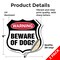 Signmission Dog Warning Shield Sign Beware Of Dogs, 6 inch X 6 inch, Vinyl Decal, 2PK SHI-D-2PACK-6-376 - alternate 3
