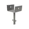 Simpson Strong-Tie Elevated Post Base, Galvanized Steel, 12 Gauge, 6 x 6-In. Gray EPB66 - alternate 1