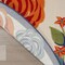 Homeroots 8' Ivory Orange and Blue Round Floral Indoor Outdoor Area Rug 527632 - alternate 8