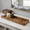 Homeroots 32in Brown Solid Wood Handmade Vanity Tray With Handles 713539 - alternate 8