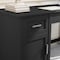 Martha Stewart 22.75 in H, 54 in W X Engineered Wood, Steel, Black Frame/Brushed Nickel Hardware ZG-ZP-09-BK-MS - alternate 5