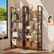 Simple Deluxe Book Shelf, 5 Tier Bookcase, Tall Bookshelf Modern Display Storage Shelf for Books, Movies, Cd, Ind 3A88HKBOCA5LBRN - alternate 4
