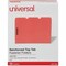 Universal One Manila Folder, 1/3 Tab, Letter, Red, 50PK UNV13523 - alternate 1