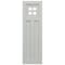 Ekena Millwork True Fit PVC San Antonio Mission Style Fixed Mount Shutters, Hailstorm Gray, 12W x 28H, PR TFP001ST12X028ST - alternate 9