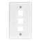 Newhouse Hardware Quickport 3-Port Wall Plate White 3QP-WH-01 - alternate 1