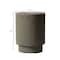 Leisuremod Eden 14 in Round Stone Side Table, Weatherproof Pedestal Base, Fully Assembled EST14GR - alternate 5