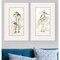Homeroots Set Of Two Stilt Birds White Framed Print Wall Art, 2PK 526076 - alternate 2