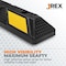 Jrex Safety 22 in Rubber Parking Block Curb Stop, Yellow Reflective Strip, 2PK PBSY-JR-2-2PK - alternate 3