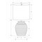 Monarch Specialties Lighting, 17"h, Table Lamp, Black Resin, Ivory / Cream Shade I 9863 - alternate 2
