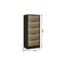 Homeroots 42" Black And Light Oak Manufactured Wood Five Drawer Chest 477806 - alternate 3