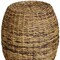 Homeroots 20" Natural Rattan Round Drum End Table 632709 - alternate 2