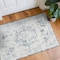 World Rug Gallery Traditional Vintage Distressed Washable Non Slip Area Rug 2 ft x 4 ft Blue WR77BLUE2X4 - alternate 1