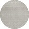 Homeroots 8' Beige And Ivory Round Chevron Washable Indoor Outdoor Area Rug 612234 - alternate 5
