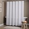 Homeroots Luxurious White Waffle Weave Shower Curtain 399718 - alternate 3