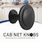 Lifemaster 1-1/4in Black Kitchen Cabinet Knobs, Rust-Proof, Zinc Alloy, Easy Install, 25PK LMKNBBLK25 - alternate 6