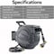 Wrightmaster Retractable 1/2 in. Dia x 100 ft. Wall Mount Garden Hose Reel with Anti-Tangle Hose, 180 Deg Swivel ZOR-J30B - alternate 5