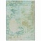 Homeroots 10' X 14' Beige Teal Blue And Ivory Abstract Washable Indoor Outdoor Area Rug 630812 - alternate 5
