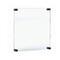 Azar Displays Floating Acrylic Wall Frame, Black Stand Off Caps, 16 inx20 in Graphic Size, 20 inx24 in Overall Size 105522-BLK - alternate 1