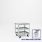 Pucel Slat Top Cart, 30 in W x 33.5 in H x 24 in D, Gray S-30-DT-3-S - alternate 1