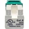 Eaton Tripp Lite Series Cat6/Cat5e 110 Style Punch Down Keystone Jack - Green, TAA N238-001-GN - alternate 1
