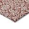 Homeroots 9' X 12' Red And Ivory Damask Washable Indoor Outdoor Area Rug 595191 - alternate 3