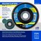 Pferd 4-1/2'' Flap Disc, 7/8'' Arbor, 60 Grit, Z START STEELOX, Type 29, Conical, Zirconia 63910 - alternate 4