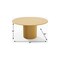 Homeroots 60" Brown Solid Wood Pedestal Base Round Top Dining Table 720981 - alternate 4