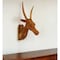 Homeroots 28" Brown Solid Wood Elk Head Hanging Dimensional Sculpture 401293 - alternate 3