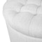 Niche Knight 28 in Large Round Pintucked Storage Ottoman with Lift off lid - White N6270WH - alternate 5