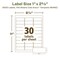 Avery EcoFriendly Mailing Labels, Inkjet/Laser Printers, 1x2.63, Wht, PK3000 48460 - alternate 7