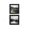 Homeroots Set Of Two Winter Landscape 2 Black Framed Print Wall Art, 2PK 407260 - alternate 3