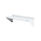 Zoro Select Stainless Steel Wall Shelf, 12"D x 48"W x 11-1/2"H, Silver 2HGA2 - alternate 1
