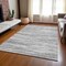 Homeroots 5' X 8' Gray And Ivory Abstract Washable Indoor Outdoor Area Rug 613098 - alternate 5
