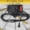 Edendirect 24in 3 Speeds Portable High Velocity Drum Fan Yellow with 1/3 HP, Turbo Blade, Low Noise IR-FAN7806 - alternate 9