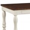 Homeroots 72" X 42" X 30" Walnut And White Washed Solid Wood Dining Table 318938 - alternate 5