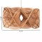 Bali & Pari Jeneth Natural Rattan Pendant Lampshade, Boho Ceiling Light Cover with Handcrafted Geometric Design 261-14239-ZORO - alternate 2