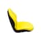 Uni Pro 129 Bucket Seat Kit, With Hinge Bracket for John Deere Mowers & Skid Steers, Yellow Vinyl 6801 - alternate 6