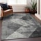 Homeroots 8' X 10' Gray And Black Geometric Washable Indoor Outdoor Area Rug 602848 - alternate 5